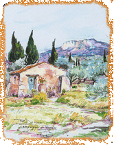 Aquarelles en provence de roger dumax